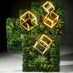 Outlet DecoWoerner LED Würfel Dimmbar, 20 X 20 Cm silber