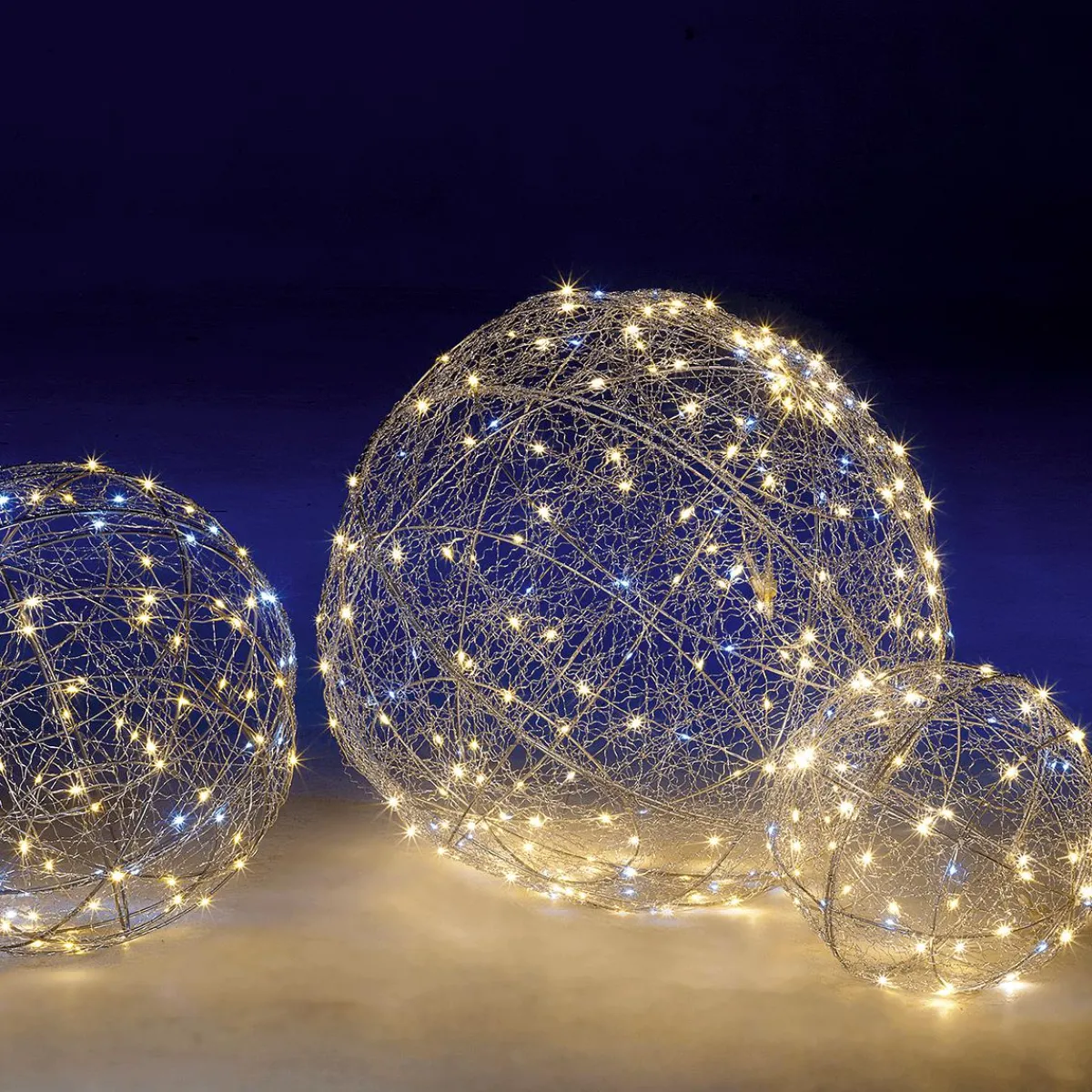 Online DecoWoerner LED-Draht-Leuchtkugel Blinkend 45 Cm Ø silber