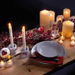 Online DecoWoerner LED-Echtwachs-Kerze 25 Cm Creme weiß