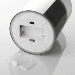 Discount DecoWoerner LED-Kerze Aus Wachs Im Rauchen Glas 10 X 15 Cm Grau