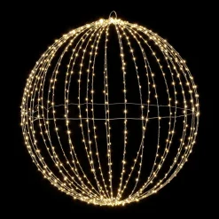 Outlet DecoWoerner LED-Leuchtkugel Für Außen, 80 Cm Ø silber