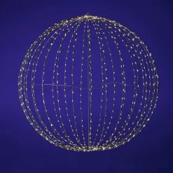 Outlet DecoWoerner LED-Leuchtkugel Für Außen, 80 Cm Ø silber