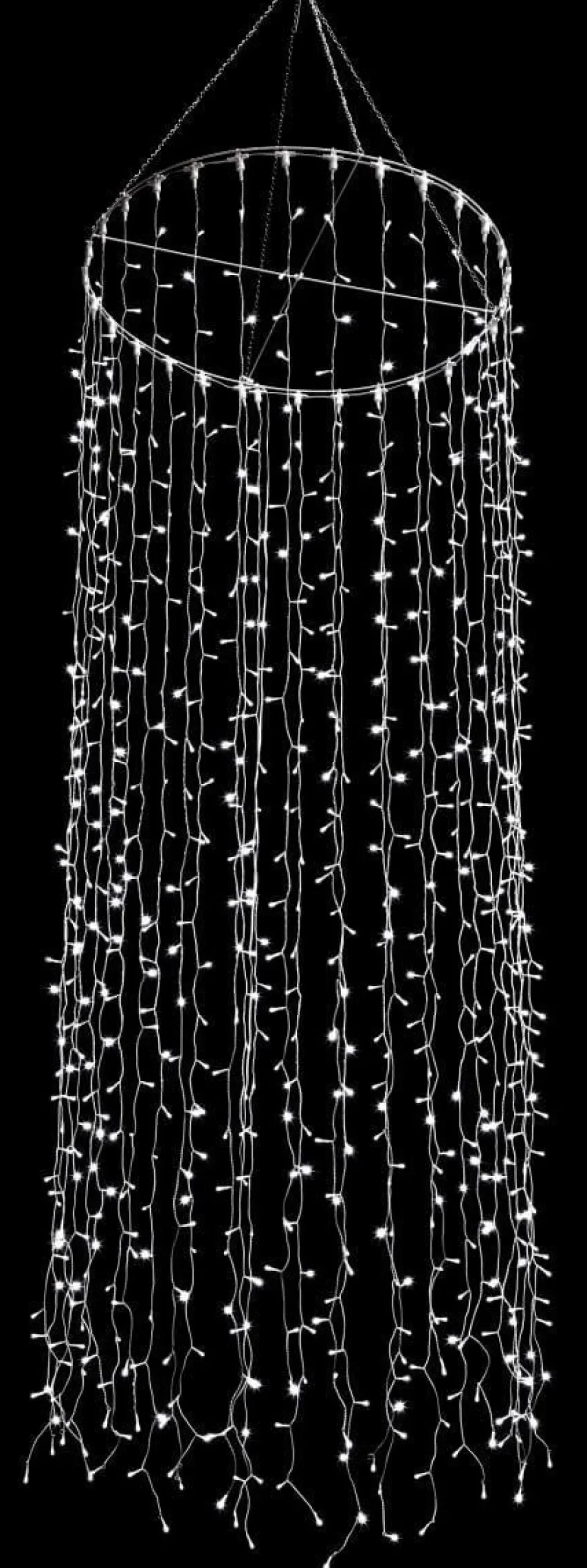Hot DecoWoerner LED-Lichterketten-Hänger, 500 Cm weiß