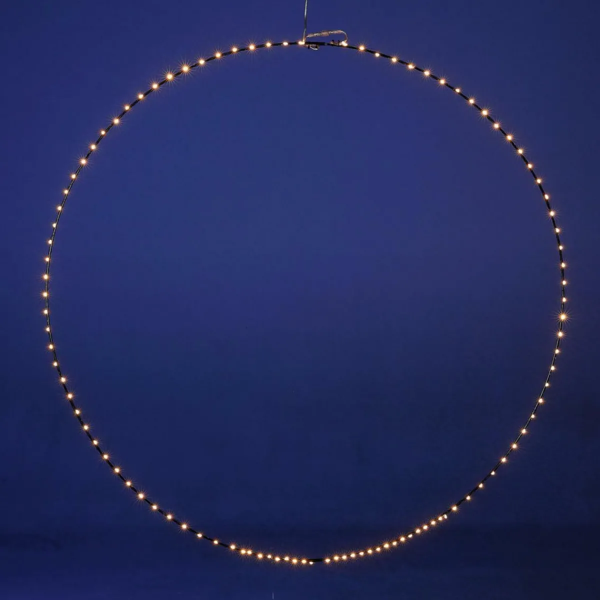 DecoWoerner LED-Lichtring Für Außen, 100 Cm Ø schwarz