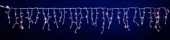 DecoWoerner LED-Profi-Iciclelichtsystem IP67, 114 LED, 300 X 50 Cm, Ohne Kabel weiß