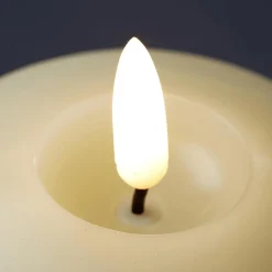 New DecoWoerner LED-Wachskerze 7,5 X 14,5 Cm weiß