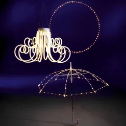 New DecoWoerner Leuchter Aus Neon Lichtschlauch, 41 Cm Lang weiß
