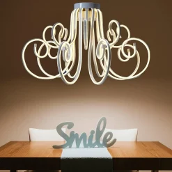 New DecoWoerner Leuchter Aus Neon Lichtschlauch, 41 Cm Lang weiß