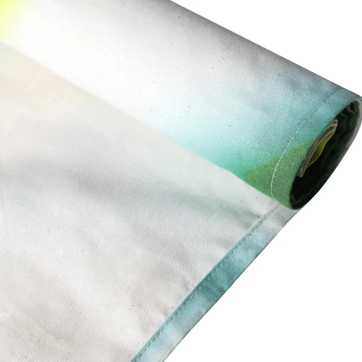 DecoWoerner Lichtechter Naturfaser-Stoffbanner "er Mohn" Aus Baumwolle 100 X 200 Cm rot