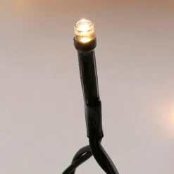 New DecoWoerner Lichterkette Grün 9 M, 120 LED Warm-weiß IP44