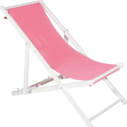 Online DecoWoerner Liegestuhl , 110 Cm Lang rosa