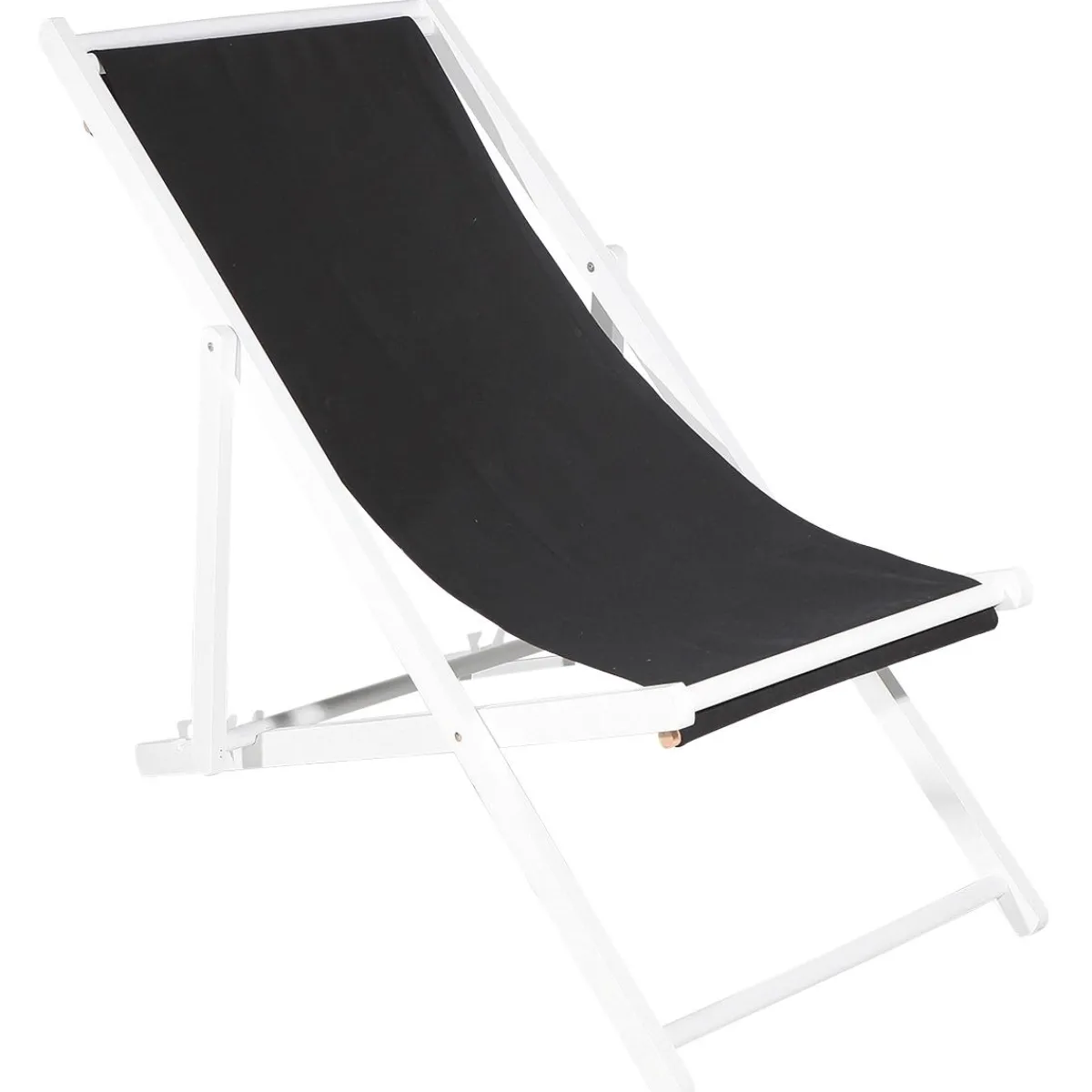 Online DecoWoerner Liegestuhl , 110 Cm Lang schwarz