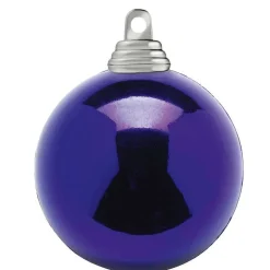 New DecoWoerner Lila, Glänzende Weihnachtskugeln Aus Schwer Entflammbarem Kunststoff, 6 Cm Ø – 24 Stück violett