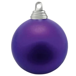 Discount DecoWoerner Lila, Matte Weihnachtskugeln Aus Schwer Entflammbarem Kunststoff, 6 Cm Ø – 24 Stück violett