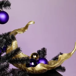 Discount DecoWoerner Lila, Matte Weihnachtskugeln Aus Schwer Entflammbarem Kunststoff, 6 Cm Ø – 24 Stück violett