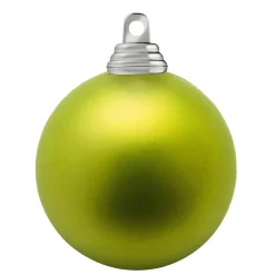 Best DecoWoerner Limettene, Matte Weihnachtskugeln Aus Schwer Entflammbarem Kunststoff, 6 Cm Ø – 24 Stück grün