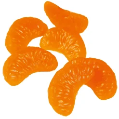 New DecoWoerner Mandarinenviertel Lebensmittel-Attrappe, Pack à 6 Stück orange