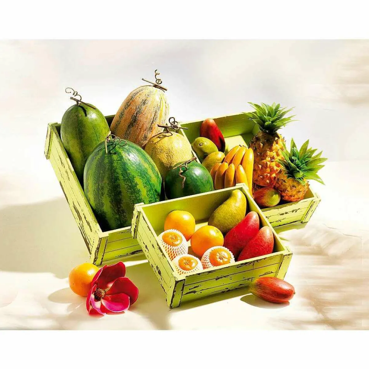 DecoWoerner Mango Zillate Lebensmittel-Attrappe orange