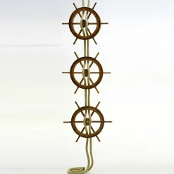 New DecoWoerner Maritimes Deko Steuerrad 50 Cm Ø, Dunkel braun