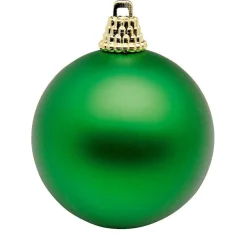 Clearance DecoWoerner Matte, e Weihnachtskugeln Aus Plastik, 6 Cm Ø – 24 Stück grün