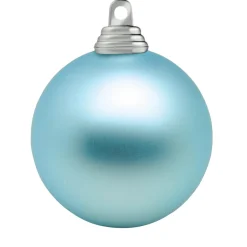 Hot DecoWoerner Matte, Helle Weihnachtskugeln Aus Plastik, 6 Cm Ø – 24 Stück blau