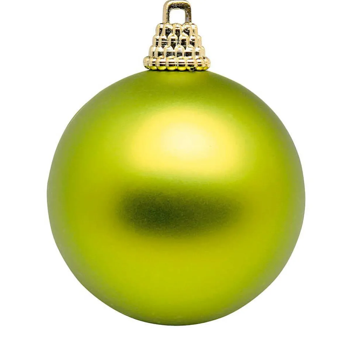 DecoWoerner Matte, Helle Weihnachtskugeln Aus Plastik, 6 Cm Ø – 24 Stück grün