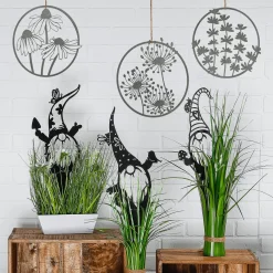 Clearance DecoWoerner Metall Zwerg Erdspieß, 42 Cm schwarz