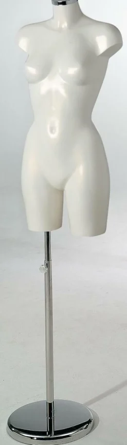 Sale DecoWoerner Metallständer Für Torso, Beinaufnahme, 62 - 90 Cm Höhenverstellbar silber