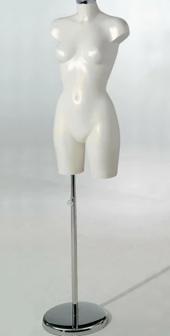 Sale DecoWoerner Metallständer Für Torso, Beinaufnahme, 62 - 90 Cm Höhenverstellbar silber