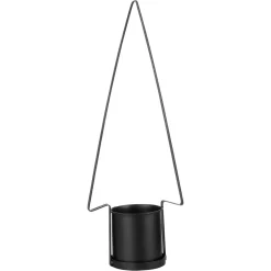 Sale DecoWoerner Metalltanne Mit Blumentopf 55 Cm schwarz