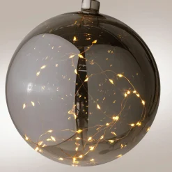 Outlet DecoWoerner Micro-LED Kugel Mit Batterie, 14 Cm Ø schwarz