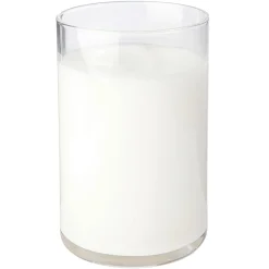 Best DecoWoerner Milchglas Lebensmittel-Attrappe 10 Cm weiß