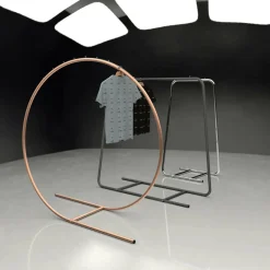 Outlet DecoWoerner Mittelraum-Konfektionsständer Swing 160 Cm Ø, Rosé gold