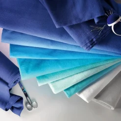 Outlet DecoWoerner Molton, 130 Cm Breit, Dunkel blau