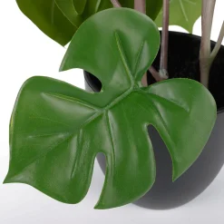 Discount DecoWoerner Monstera Im Schwarzem Topf grün