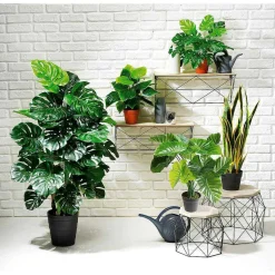 Hot DecoWoerner Monstera Kunstpflanze 120 Cm grün