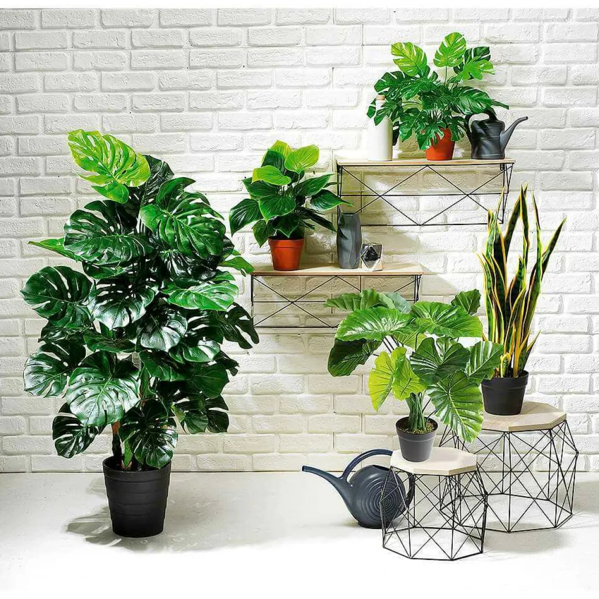 Hot DecoWoerner Monstera Kunstpflanze 120 Cm grün