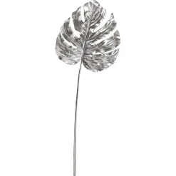 Best DecoWoerner Monstera-Kunstblätter 37 Cm 5 Stück silber