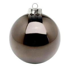 Outlet DecoWoerner Nahtlose Weihnachtskugeln Aus Kunststoff, Glänzend Ø 8 Cm braun
