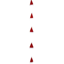 Online DecoWoerner Nikolausmützen Kette 250 Cm mehrfarbig