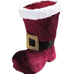 New DecoWoerner Nikolaus-Stiefel 25 Cm Hoch rot