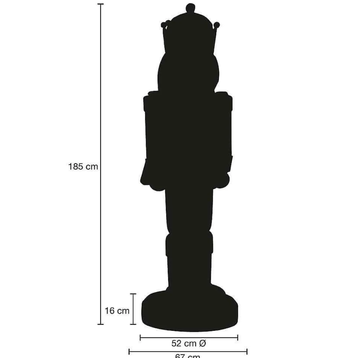 Clearance DecoWoerner Nussknacker König 185 Cm mehrfarbig
