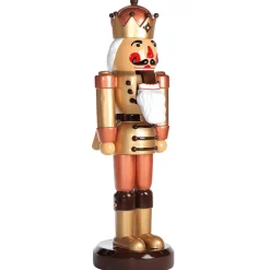 Outlet DecoWoerner Nussknacker König -braun 185 Cm gold