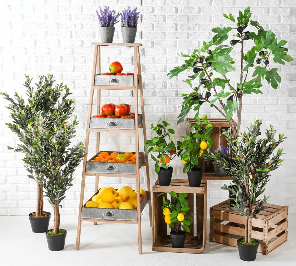 DecoWoerner Lebensmittel-Attrappe, Pack à 3 Stück orange