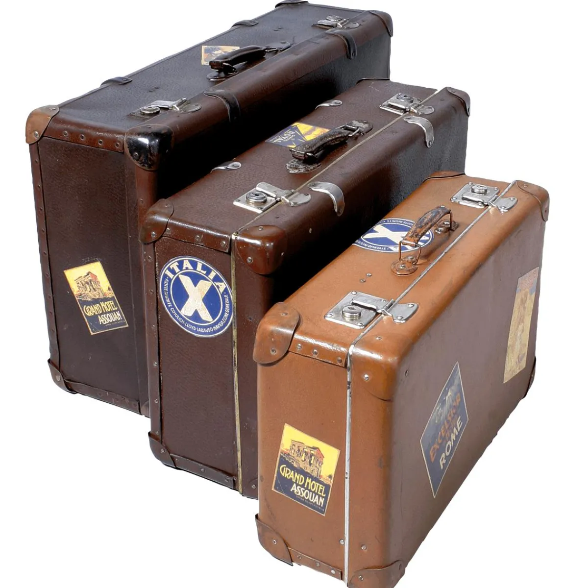 New DecoWoerner Original Nostalgie Koffer braun