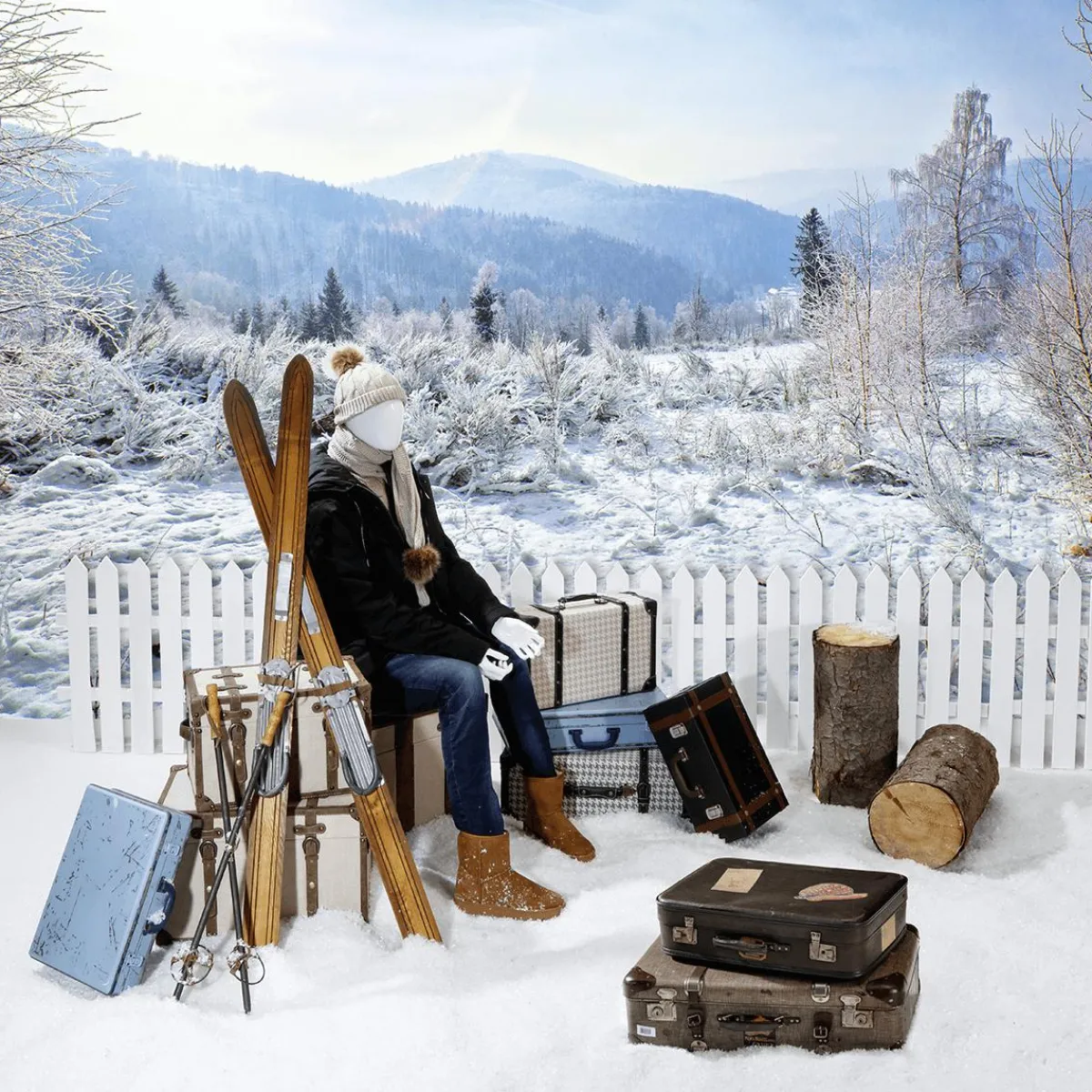 New DecoWoerner Original Nostalgie Koffer braun