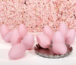 Discount DecoWoerner Ostereier Aus Kunststoff 17 Cm, Pack à 12 Stück rosa