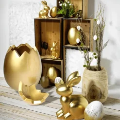 Outlet DecoWoerner Osterhase , 27 Cm gold