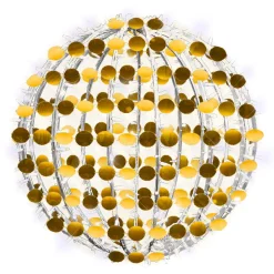 Discount DecoWoerner Paillettenkugel 50 Cm Ø Mit Warmen Und Kalten LEDs gold