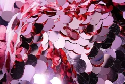 Sale DecoWoerner Paillettenstoff , 125 Cm Breit rosa